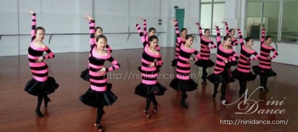 N004フォーメーションドレスのオーダーメイド : 社交ダンスウェアNiniDance