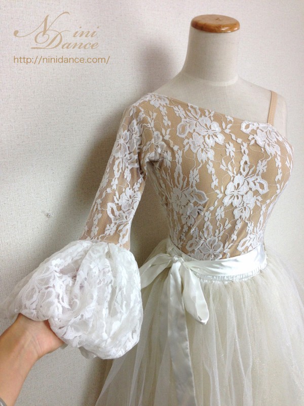 SALE 社交ダンス用ドレス ホワイト ワンショルダー 高級オーダーメイドドレス SALE 社交ダンス用ドレス ホワイト ワンショルダー 高級オーダーメイド