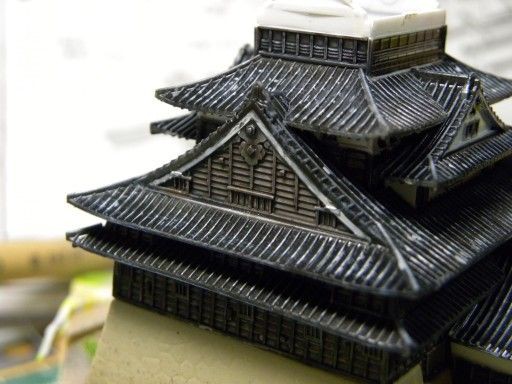 癒される模型(童友社1/500松江城 製作記) : つれづれプラモ製作記
