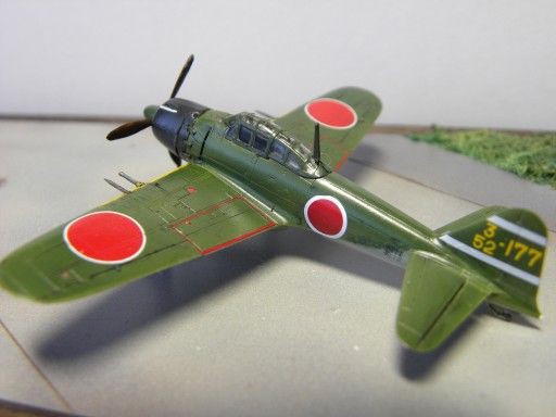 スイート1/144 零戦52型丙 完成(徳島土産) : つれづれプラモ製作記