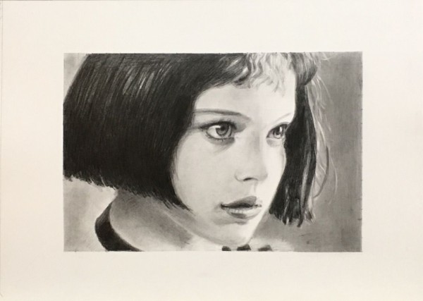 南の島の女性の鉛筆画 e5040c46.jpg