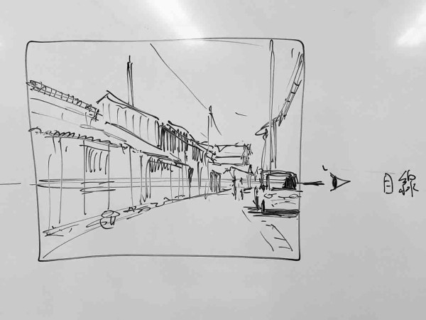風景画 鉛筆画 水の色 on X: 