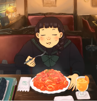 アニメ ひたすらスパゲッティ ラーメンを食べるループアニメ 超ジャンプ速報