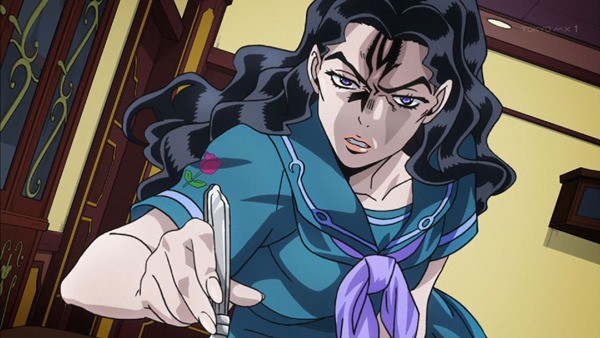 ジョジョの奇妙な冒険 ダイヤモンドは砕けない 8話 感想 山岸由花子の異常な愛情 完全にホラーだこれ にわか速報