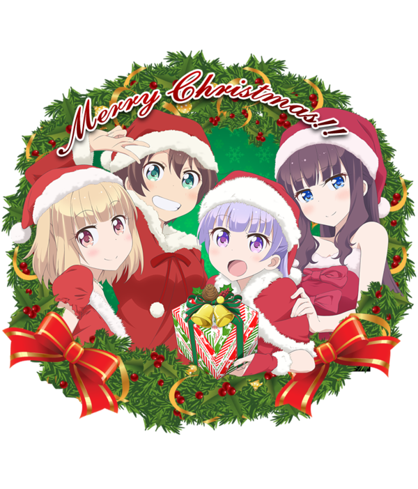 New Game アニメ公式サイトがクリスマス仕様に サンタ衣装がかわいい にわか速報