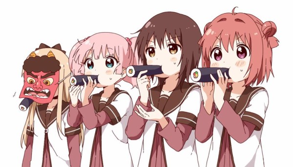 ゆるゆり なもり先生が描いた節分イラストが可愛い 恵方巻きになりたい にわか速報