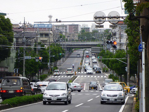 野庭高校への路 野庭高校のあった場所