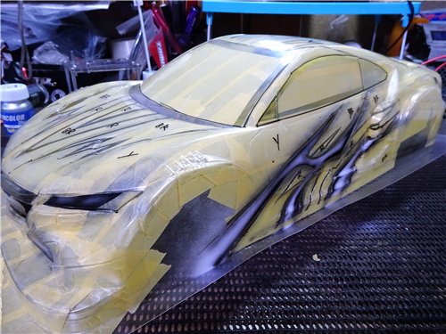 今さらだが軽量コンセプトGT塗装した : ひろやんのRC日記