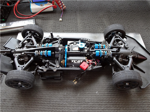 タミヤ　TC-01 TC-01をスプール化したり、リアトー変えたり : ひろやんのRC日記