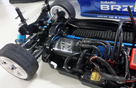 ラジコンシャーシ 黒と青 前後サスペンション付き SG ショック 2 for RDX(purple/4pcs) [0661-FD] - スーパーラジコン