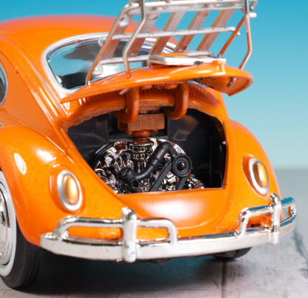 オレンジ ビートル ミニカー レビュー モーターマックス 1/24 フォルクスワーゲン タイプ1