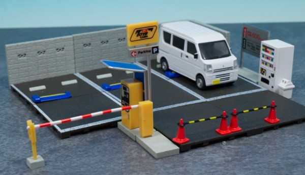 レビュー トイズキャビン カプセルトイ 1/64 駐車場コレクション