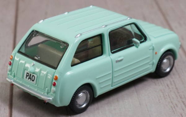 日産★PAO★ミニカー2個セット 日産『パオ』PAO 日本車！旧車！【ミニカー 開封】1/64 ニッサン