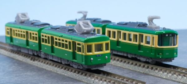 N／江ノ島鎌倉観光 江ノ電502形／動力付き真鍮トータルキット／マスターピース レビュー ロングタイプトミカ 江ノ電1000形（江ノ電ショップ限定
