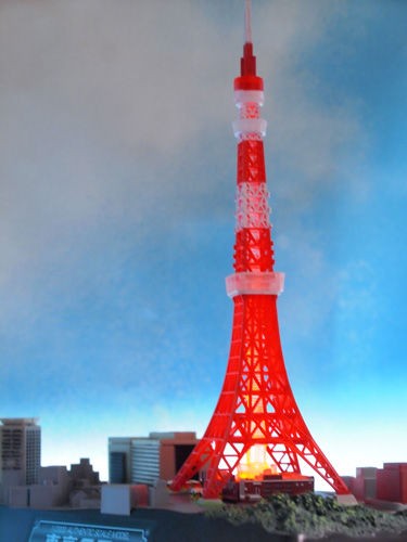 東京タワー周辺　３D都市データを活用した都市模型　1/2000　(童友社模型付) 東京タワー周辺 3D都市データを活用した都市模型 1/2000
