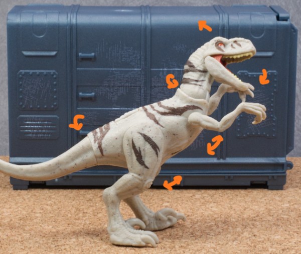 ジュラシックワールド ソヨナ・サントス フィギュア マテル Atrociraptor appears from the gauge! Jurassic World