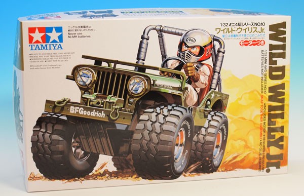タミヤ ミニ四駆 「ワイルドウイリスJr」 完成品 ジオラマ仕立て 泥道