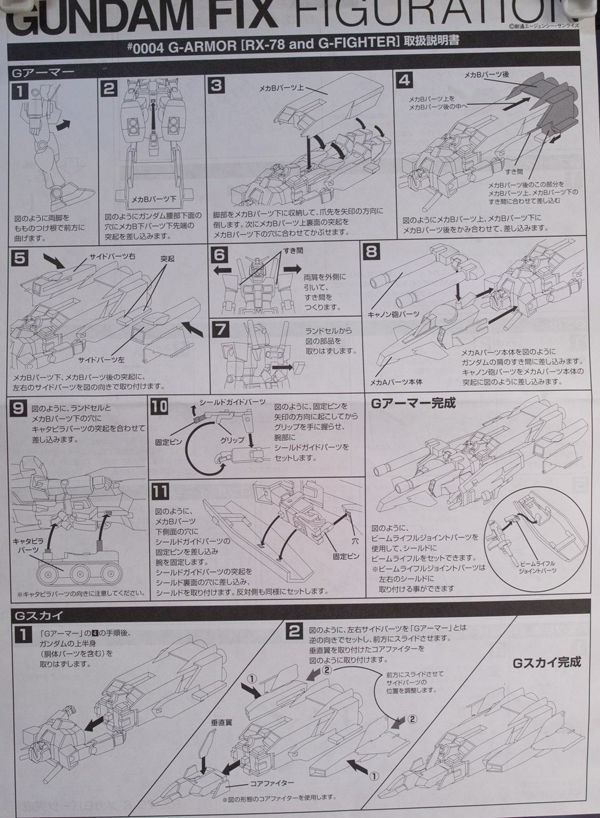 レビュー Gff 0004 Gアーマー Rx 78 And G Fighter 1 2 ふぃぎゅる