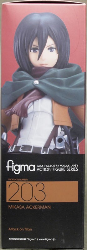 figma 進撃の巨人 ミカサ・アッカーマン 二次出荷分 ノンスケール ABS&PVC 塗装済み可動フィギュア Max Factory