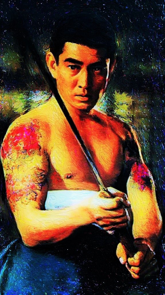 絵画　高倉健 95/200高倉健 追悼『男の肖像 高倉健の世界 祈り』福山小夜作