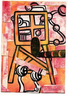 絵 (Paintings)/コラージュ(Collage) : のでら ひであき の 絵