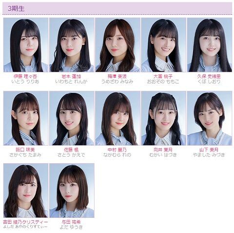 27thシングル3期生曲 大人たちには指示されない のフォーメーションはこんな感じらしい 乃木坂46 乃木坂46まとめ亭