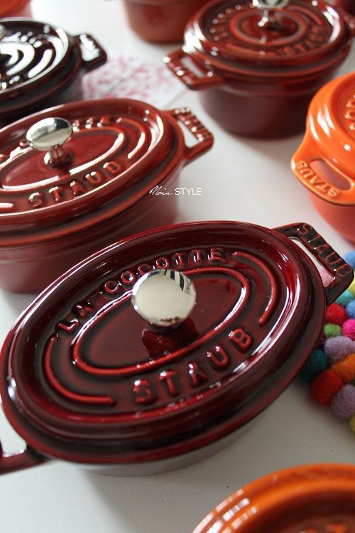 ストウブマニアはMade in Franceに何故に恋い焦がれる♥”オレンジ＆ガーネットローズ” : STAUB LOVE 4696 HOME  DECOR