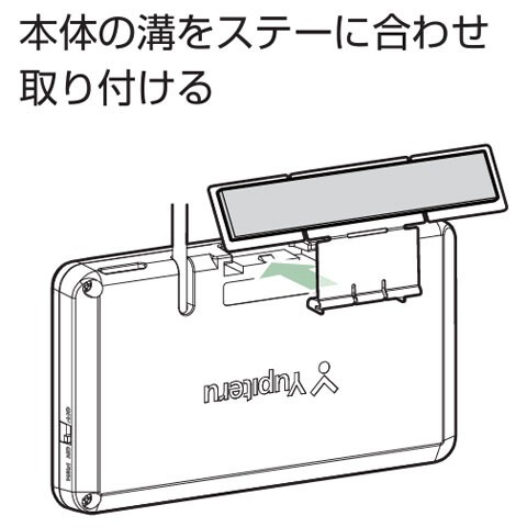 ユピテル レーザー&レーダー探知機 ZK3000、付けました
