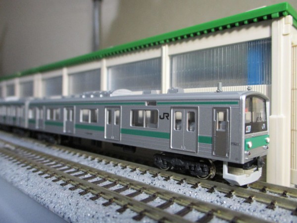 KATO 205系 埼京線(ハエ8編成) 入線 : 夏島鉄道