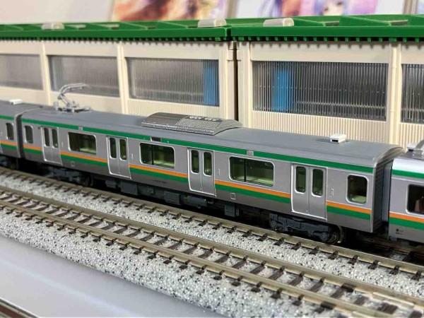KATO E231系 東海道線仕様(湘南新宿ライン) 入線 : 夏島鉄道