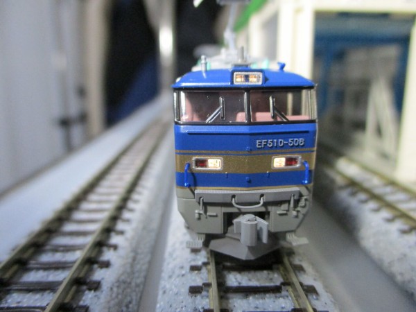 KATO EF510 500 JR貨物色 入線 : 夏島鉄道