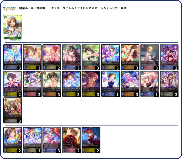 デレマス　8門　TP デッキ 8門デレマス｜ちまつ