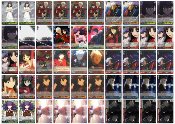 WS　Fate/stay night　凛＆アーチャー　ストブ4扉　デッキ Fate/stay night [Unlimited Blade Works] アーチャーまとめ1 WS Fate