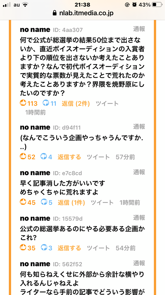 デレマス ねとらぼのデレマス人気投票企画が票公開してコメント欄が大荒れ デレマス デレステ あなたが好きなデレマスキャラ教えて ねとらぼ調査隊 本田未央ちゃん応援まとめ速報