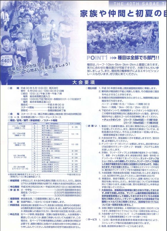 第40回鯖江つつじマラソン その１ Lalala1017のブログ