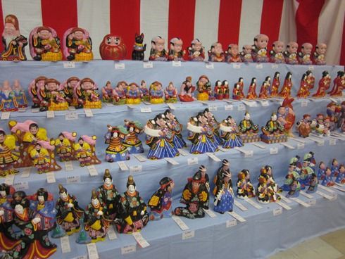 信州　中野市　土雛中野ひな人形　「寿老人」　立ケ花・　西原邦男作 信州 中野市 土雛中野ひな人形 「寿老人」 立ケ花・ 西原邦男作
