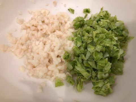 ストック 手づかみ食べやおやつにも 蓮根入り米粉お好み焼き のんすけ おちびのおいしいくらし 離乳食 幼児食