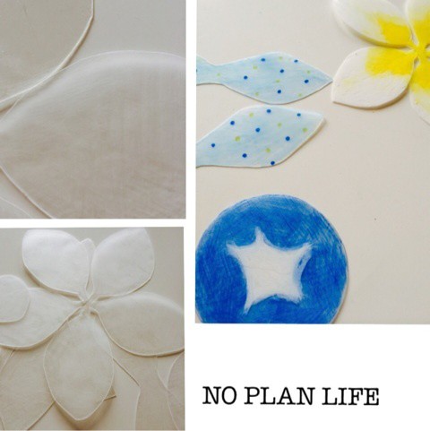 夏のプラバン遊び ノープラン生活