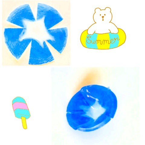 夏のプラバン遊び ノープラン生活