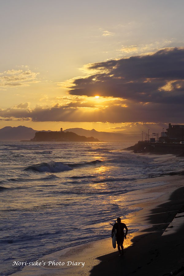 鎌倉 稲村ヶ崎の夕日 Nori Sukeの写真散歩