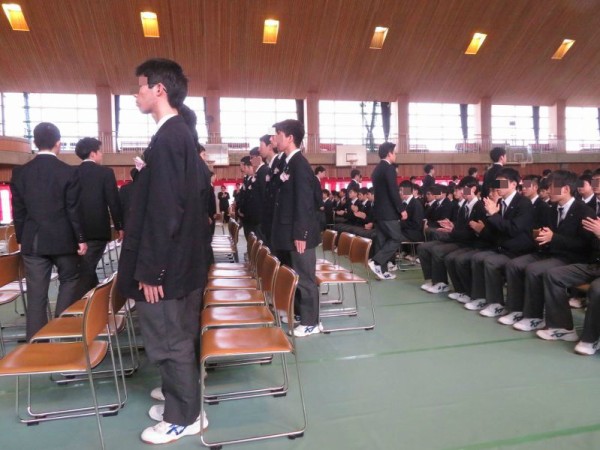 卒業式　女子高 