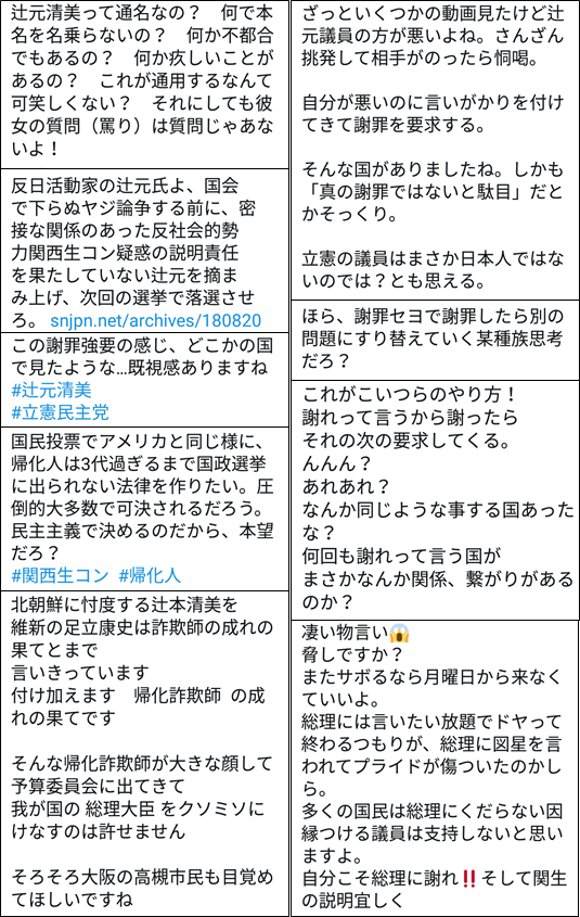 辻元清美議員への批判が的外れな件について ネトウヨ大百科