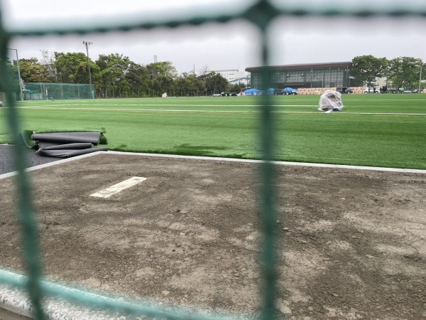 飛龍高校のグラウンドが、すごいことになってる。沼津学園飛龍高等学校