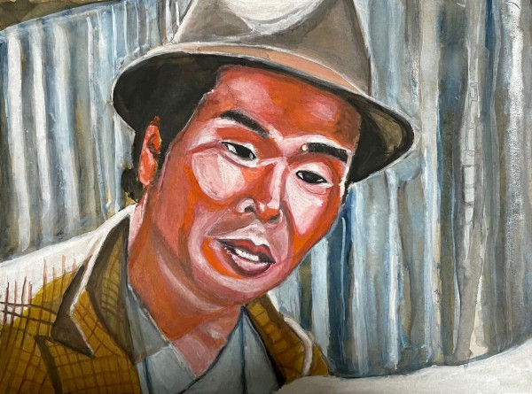 久島明さんが描く、ダンボール水彩画の世界。（沼津市戸田） : 沼津つ