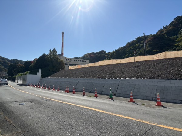 造成工事、すすんでる。きのう11/10(月)のクリーンセンター横の温水