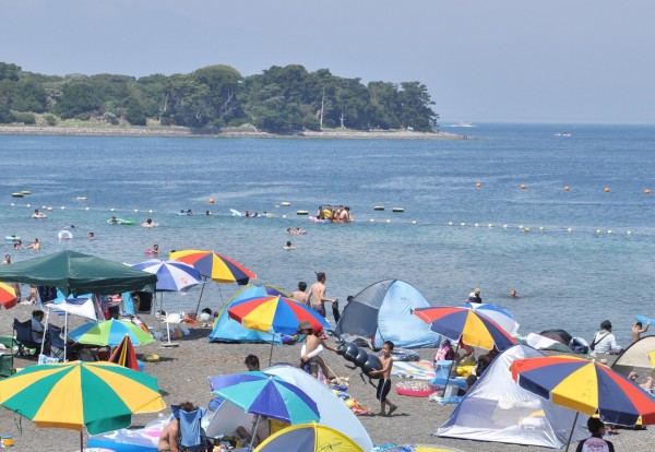 非売品 60年代 ビンテージ 茨城県 日立の海 ポスター 水鉄 増田正 船 昭和 夏が来た】今年も水質最高！な大瀬海水浴場。千鳥観光汽船の定期便で海