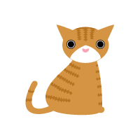 猫イラスト 大きな茶トラ白猫 商用利用可 無料 猫素材 猫