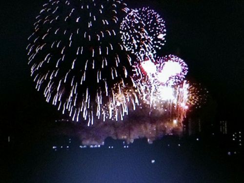 ベランダから一番大きく見える 花火大会 大田区 六郷土手 アメリカン雑貨とヴィンテージのある暮らし Scenery Of The Happiness