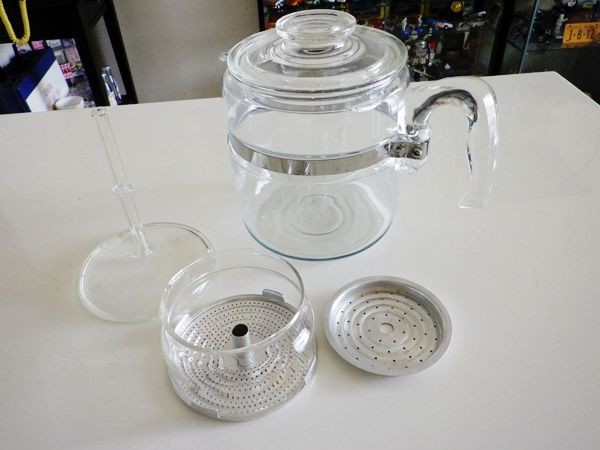 OLD PYREX フレームウェア ６CUP パーコレーター : アメリカン雑貨とヴィンテージのある暮らし ～Scenery of the  happiness～