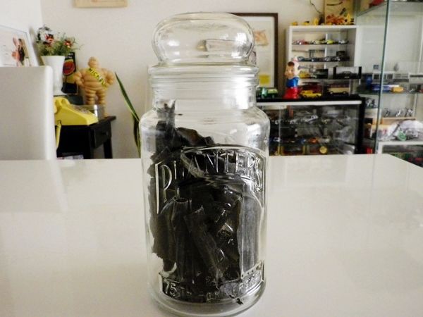 Mr. Peanut ミスターピーナッツ 75周年記念 ガラスジャー